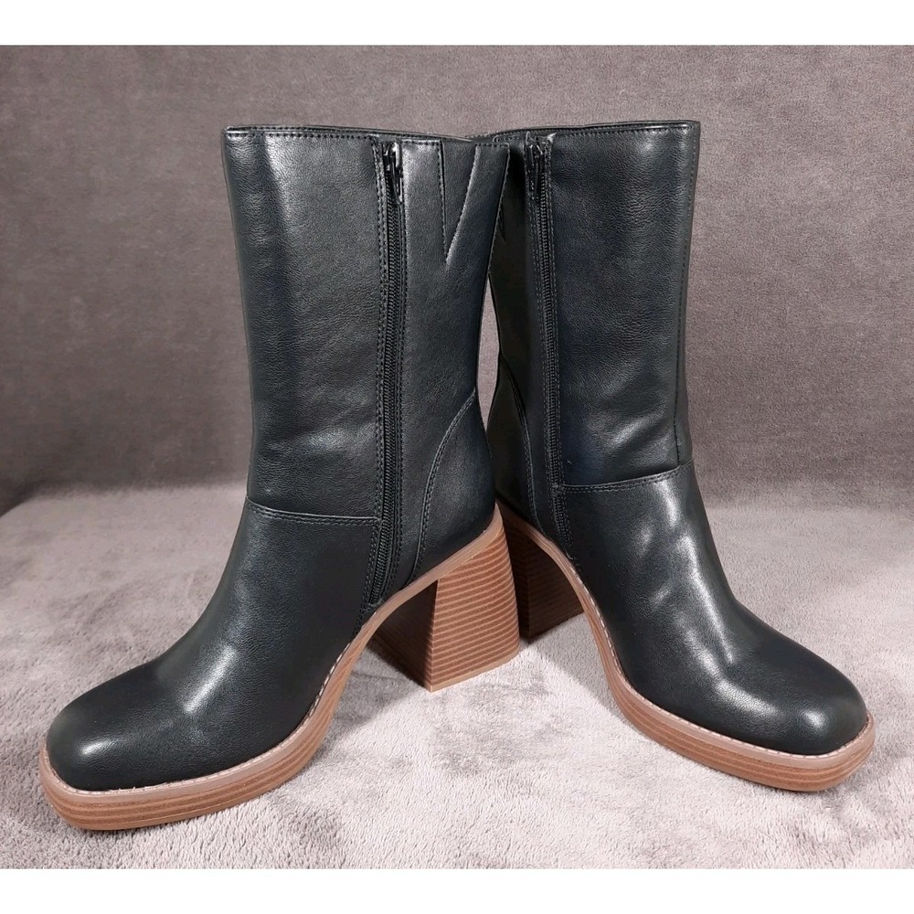 Sun + Stone Womens Aleenn Mid-Calf Boots | Black | 5.5 Medium - Picture 3 of 7